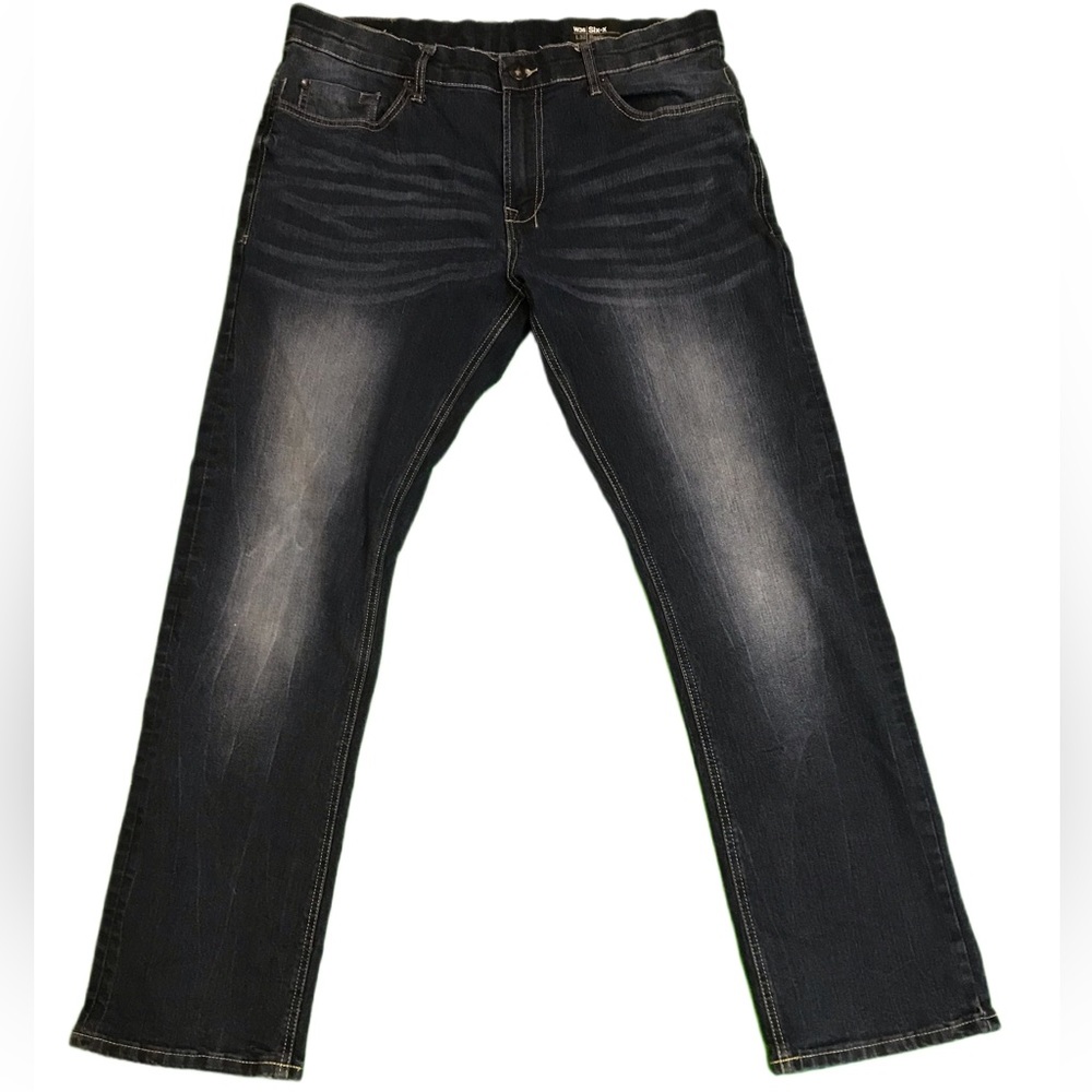 Buffalo David Bitton Six-x Men’s Jeans - Slim Straight Stretch Dark Wash - 36x32